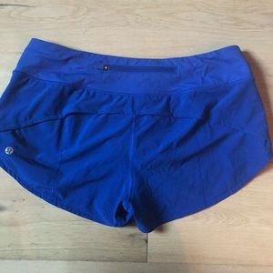 Lululemon speed short royal blue. EUC.
